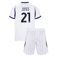Stroje piłkarskie Inter Milan Curtis Jones #21 Koszulka Wyjazdowej dla dzieci 2026-27 Krótki Rękaw (+ szorty)